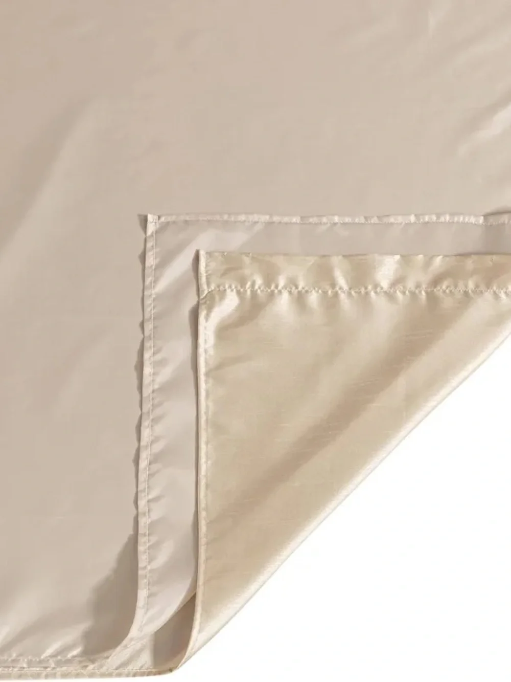 Elegant Cream Layered Window Curtain Set with Valance